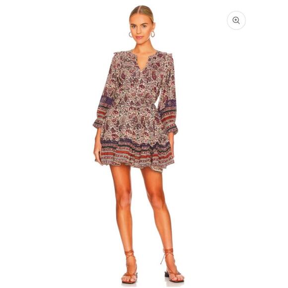 Cleobella Reign Mini Dress Laurel Block Print Size XS - Picture 5 of 11